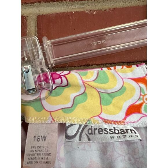 Retro Style Flower Power Skirt Plus Size - Picture 4 of 4